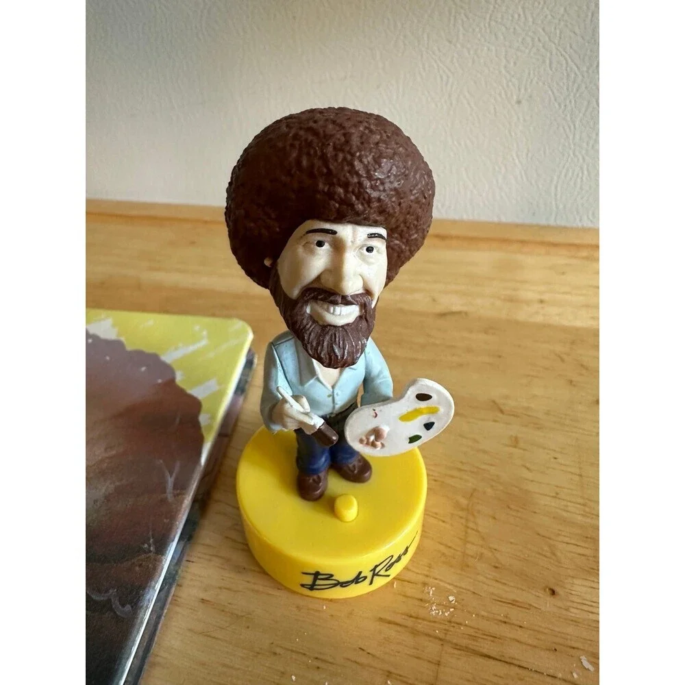 Bob Ross Notebook & Bobblehead - Picture 3 of 11